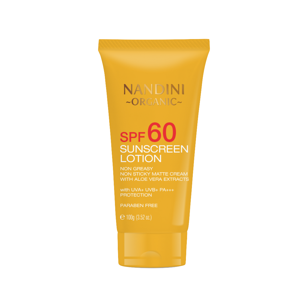Sunscreen Lotion SPF 60, Non greasy & Non sticky, Matte Cream with Aloe vera extracts