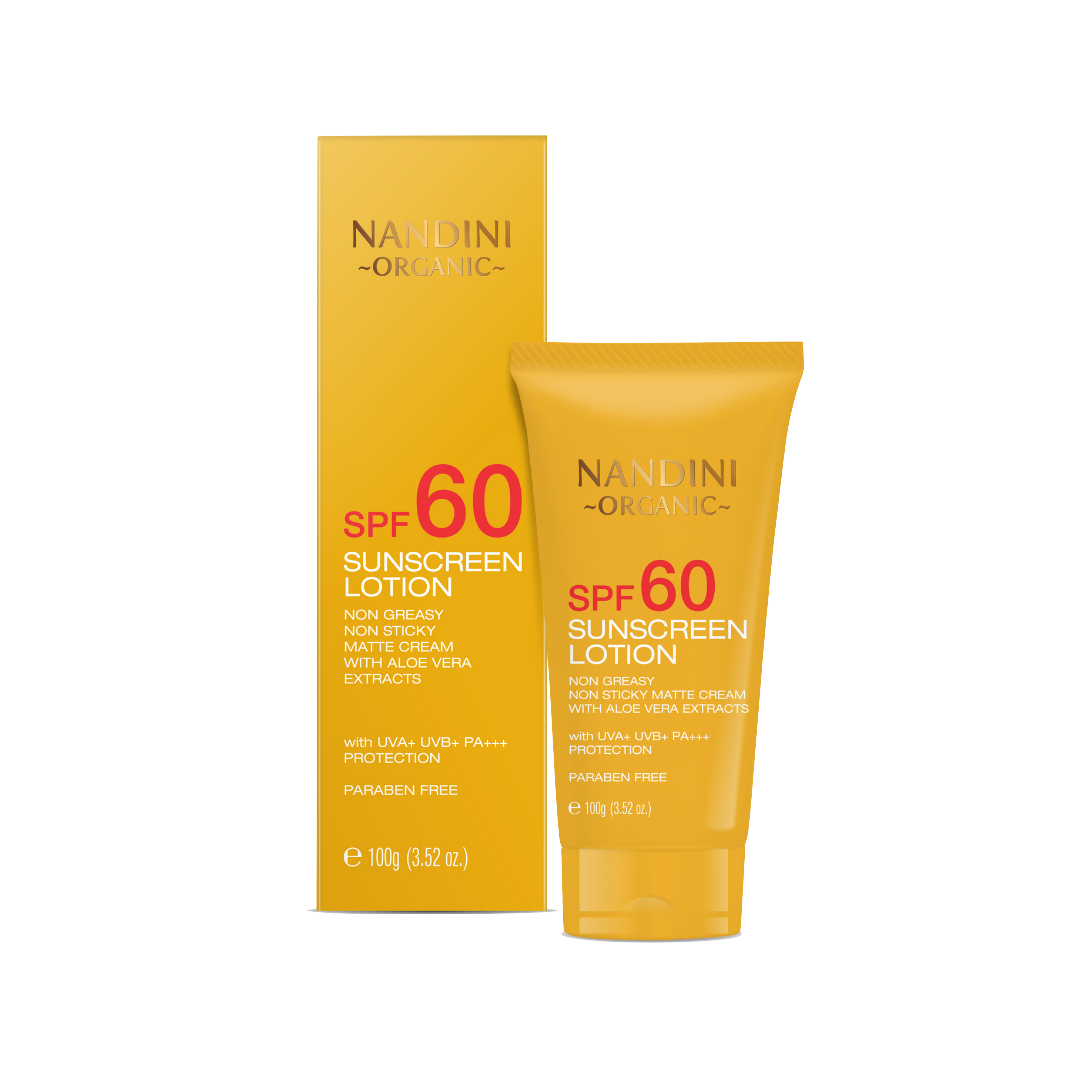 Sunscreen Lotion SPF 60, Non greasy & Non sticky, Matte Cream with Aloe vera extracts