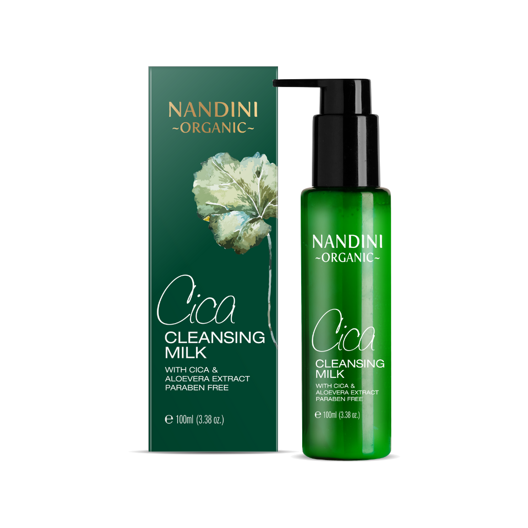 Nandini Organic Cica Cleansing Milk, With Cica & Aloevera Extract