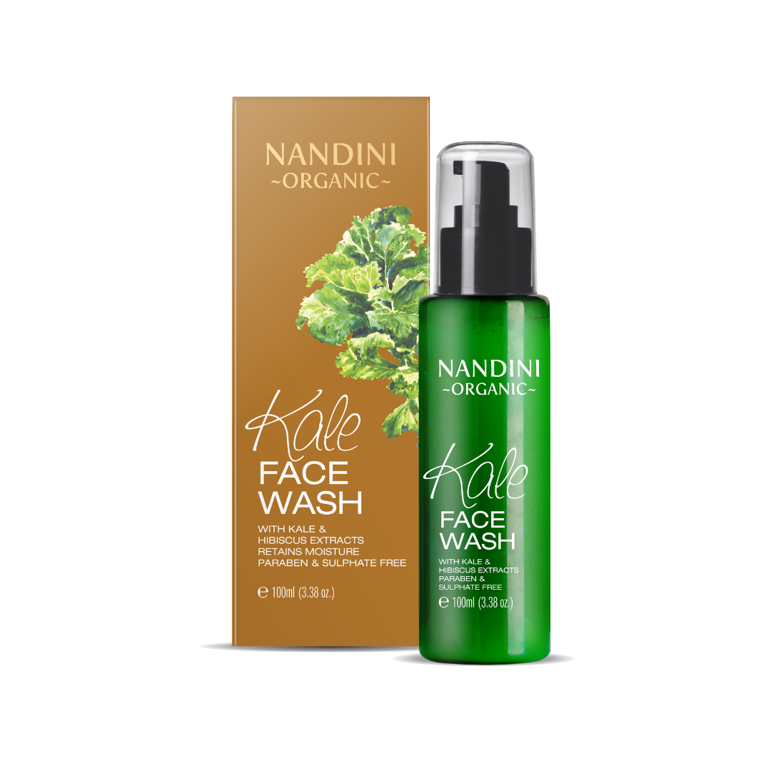 Nandini Organic Kale Facewash, Regulates unwanted oil &  Retains Moisture